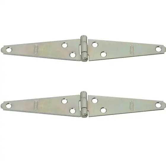 4 inch zinc plated light strap hinges