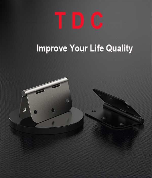 TDC 3.5 gate hinges matte black and satin nickel